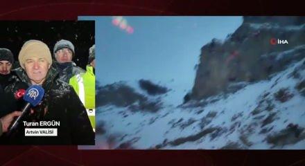 Artvin'de &ccedil;ığ b&ouml;lgesinde arama kurtarma &ccedil;alışmaları devam ediyor