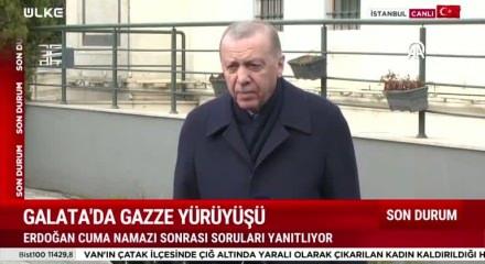  Cumhurbaşkanı Recep Tayyip Erdoğan Netanyahu'ya tepki g&ouml;sterdi