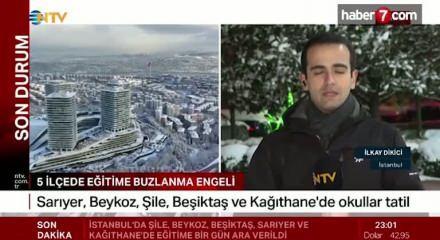 İstanbul'da 5 il&ccedil;ede yarın eğitim &ouml;ğretime ara verildi