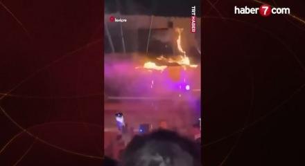 Yangının &ccedil;ıkış anı: İsvi&ccedil;re'deki patlamada 47 kişi hayatını kaybetti