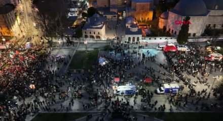 Yeni yılın ilk g&uuml;n&uuml;nde "B&uuml;y&uuml;k Gazze Y&uuml;r&uuml;y&uuml;ş&uuml;" başladı.