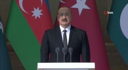 Aliyev'den T&uuml;rk Devletleri Teşkilatı &ccedil;er&ccedil;evesinde askeri işbirliği a&ccedil;ıklaması