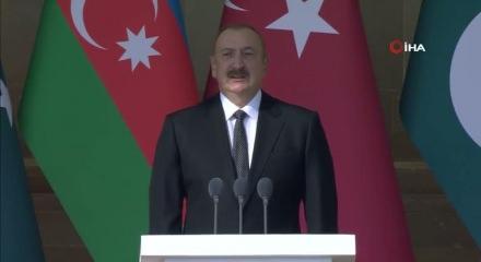 Azerbaycan Cumhurbaşkanı Aliyev, Gazze'ye asker g&ouml;ndermeyi d&uuml;ş&uuml;nmediklerini a&ccedil;ıkladı