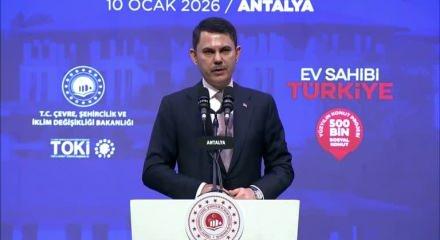 Bakan Kurum Antalya'daki konutlar i&ccedil;in teslim tarihini a&ccedil;ıkladı