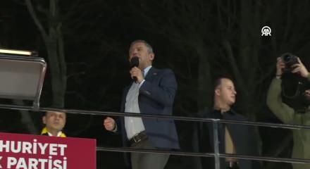 CHP Genel Başkanı &Ouml;zel, partisinin Beykoz mitinginde konuştu