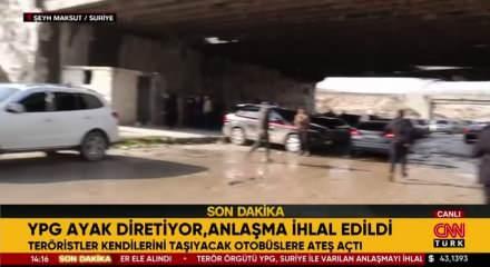 YPG'li ter&ouml;ristler teslim olanları taşıyacak otob&uuml;slere ateş a&ccedil;tı
