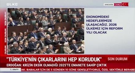 Cumhurbaşkanı Erdoğan "Masada olmayanın men&uuml;de olduğu bir d&ouml;nemdediyz" dedi