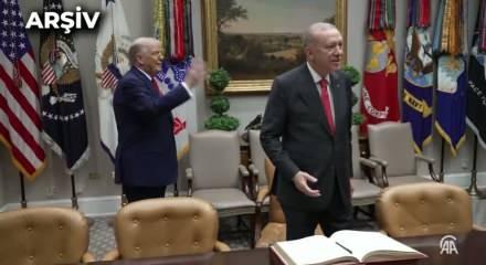 Cumhurbaşkanı Erdoğan, Trump ile g&ouml;r&uuml;şt&uuml;