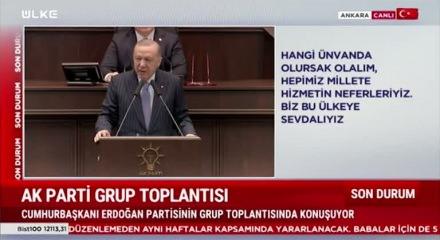 Cumhurbaşkanı Recep Tayyip Erdoğan Ak Parti'nin &uuml;ye sayısını a&ccedil;ıkladı