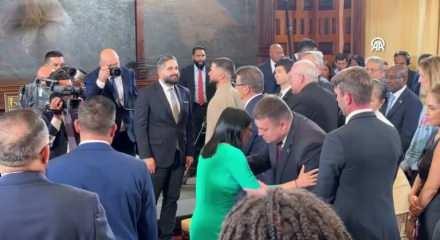 Delcy Rodriguez yemin ederek Ge&ccedil;ici Devlet Başkanı oldu