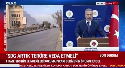 Dışişleri Bakanı Hakan Fidan SDG'yi uyardı ve Suriye'nin toprak b&uuml;t&uuml;nl&uuml;ğ&uuml;ne vurgu yaptı