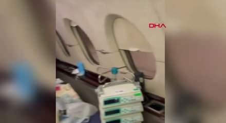 Down sendromlu 5 aylık bebek ambulans u&ccedil;akla Ankara&rsquo;ya sevk edildi