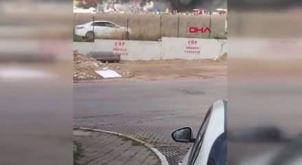 Esenyurt'ta iş&ccedil;i konteynerinde yangın