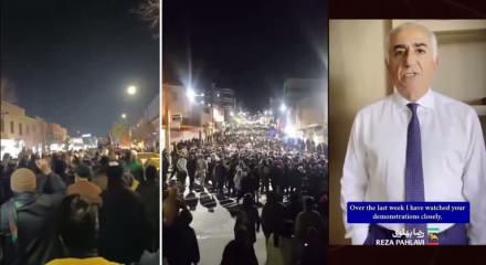 İran'da halk ayaklanması devam ediyor Eski Şah'ın oğlu Pehlevi halka ayaklanma &ccedil;ağrısında bulundu