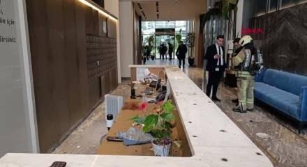 Site danışmasına bırakılan kargo paketi patladı