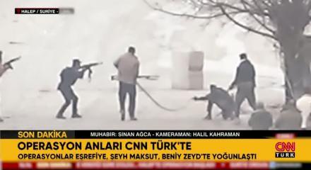 Suriye&rsquo;de yaşanan sıcak &ccedil;atışma anları canlı yayında g&ouml;r&uuml;nt&uuml;lendi