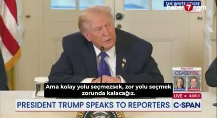 Trump harekete ge&ccedil;eceğini duyurdu: Ya g&uuml;zelce ya da zorlayarak!