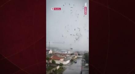  Brezilya'da kasırga dehşeti! Etkili olan kasırga ortalığı karıştırdı