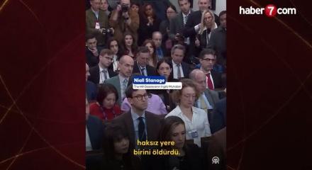 Beyaz Saray S&ouml;zc&uuml;s&uuml; Leavitt ile İngiliz muhabir arasında ICE tartışması