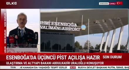 Esenboğa Havalimanı'na yeni pist! Bakan Uraloğlu'ndan a&ccedil;ıklamalar...
