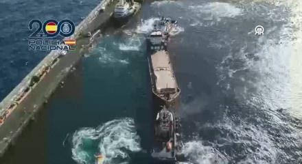 İspanya'da T&uuml;rk şirketine ait gemide 10 ton kokain ele ge&ccedil;irildi