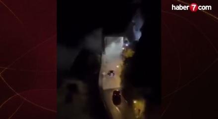 İtalya'nın Calabria b&ouml;lgesinde fırtına ve dev dalgalar ara&ccedil;ları s&uuml;r&uuml;kledi