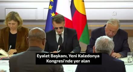 Macron'un toplantıya g&uuml;neş g&ouml;zl&uuml;ğ&uuml;yle katılması dikkat &ccedil;ekti: ''Beni b&ouml;yle idare edin''
