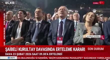 Şaibeli kurultay davasında erteleme kararı