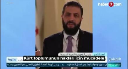 Suriye'den Şara r&ouml;portajını yayımlamayan Irak merkezli televizyona tepki