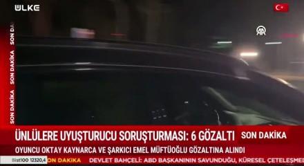 &Uuml;nl&uuml; oyuncu Oktay Kaynarca ve şarkıcı Emel M&uuml;ft&uuml;oğlu uyuşturucu operasyonunda g&ouml;zaltına alındı