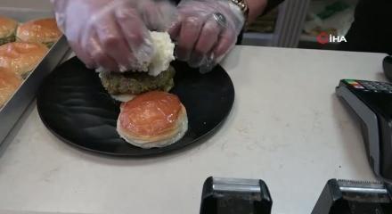 37 yıllık ustadan 'burger tatlı'