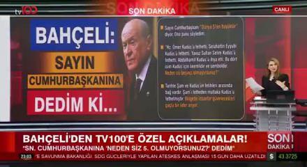 Bah&ccedil;eli: Cumhurbaşkanı&rsquo;na dedim ki: Neden siz beşinci olmuyorsunuz?