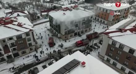 Apartman dairesinde yangın: 11 kişi dumandan etkilendi