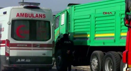 Başakşehir&rsquo;de kamyon tamiri faciası: Şof&ouml;r kabininin altında can verdi