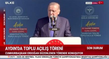 Cumhurbaşkanı Erdoğan Aydın'da a&ccedil;ıklamalarda bulunuyor