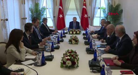 Cumhurbaşkanı Erdoğan, Balkan Barış Platformu &uuml;yelerini kabul etti