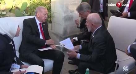 Cumhurbaşkanı Erdoğan, Brezilya Devlet Başkanı ile g&ouml;r&uuml;şt&uuml;