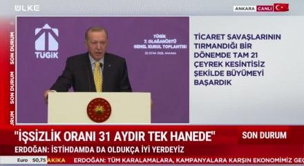 Cumhurbaşkanı Erdoğan "hayat pahalılığı hissedilir derecede d&uuml;şecek"dedi