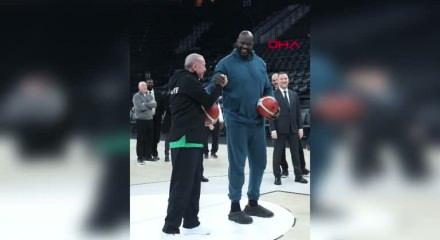 Cumhurbaşkanı Erdoğan, Shaquille O'Neal ile bir araya geldi