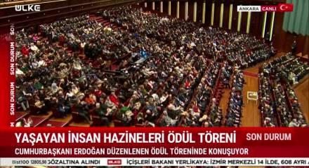 Cumhurbaşkanı Erdoğan "Yaşayan insan hazineleri" programında konuştu