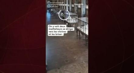 D&uuml;nyanın konuştuğu Fransa'daki Louvre soygununun yeni g&ouml;r&uuml;nt&uuml;leri ortaya &ccedil;ıktı