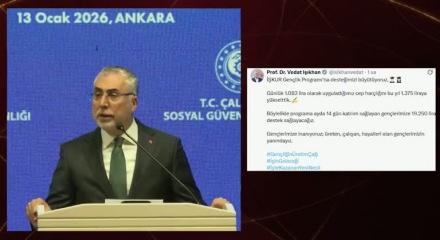 İŞKUR'dan gen&ccedil;lere 19 bin 250 lira destek 