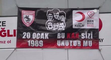 Kan bağışı yapanlara Samsunspor forması ve ma&ccedil; bileti hediye