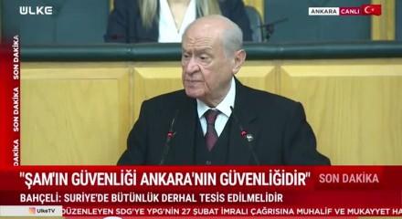 MHP lideri Devlet Bah&ccedil;eli "CHP'nin muhalif siyaseti T&uuml;rkiye'ye karşı kurgulanmıştır" dedi
