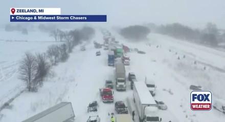 Michigan'da 100'den fazla aracın karıştığı zincirleme kaza meydana geldi!