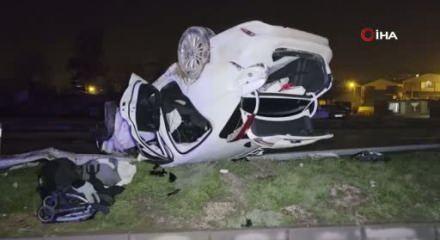 Otomobil takla attı: 1 yaşındaki bebek &ouml;ld&uuml;, anne ve baba yaralandı