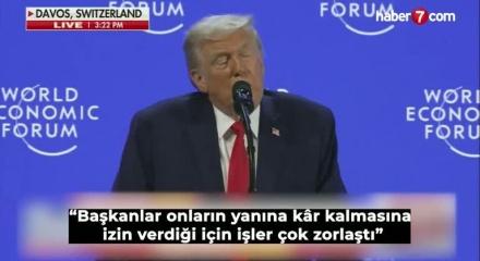 Macron, Trump'ın diline d&uuml;şt&uuml;: Davos'ta g&ouml;zl&uuml;kleri alay konusu oldu!