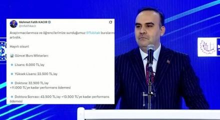 T&Uuml;BİTAK burslarında yeni d&ouml;nem: Bakan Kacır m&uuml;jdeyi verdi