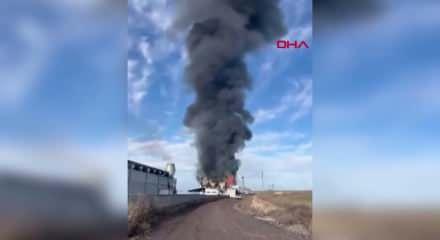 Afyonkarahisar'da enerji santralinde yangın