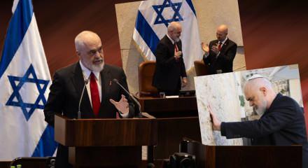 Edi Rama'dan İsrail Meclisi'nde skandal s&ouml;zler! Katili &ouml;vd&uuml;, Gazze i&ccedil;in skandal &ouml;neride bulundu